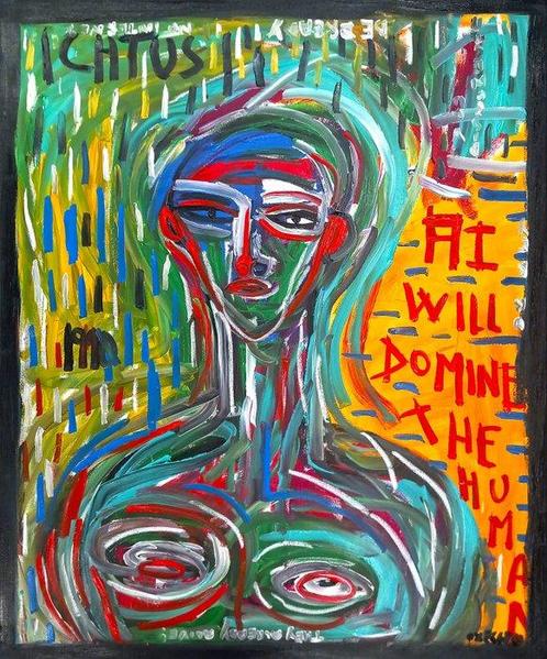 0xec6d0 (XX-XXI) - Turing Test - XL, Antiek en Kunst, Kunst | Schilderijen | Modern