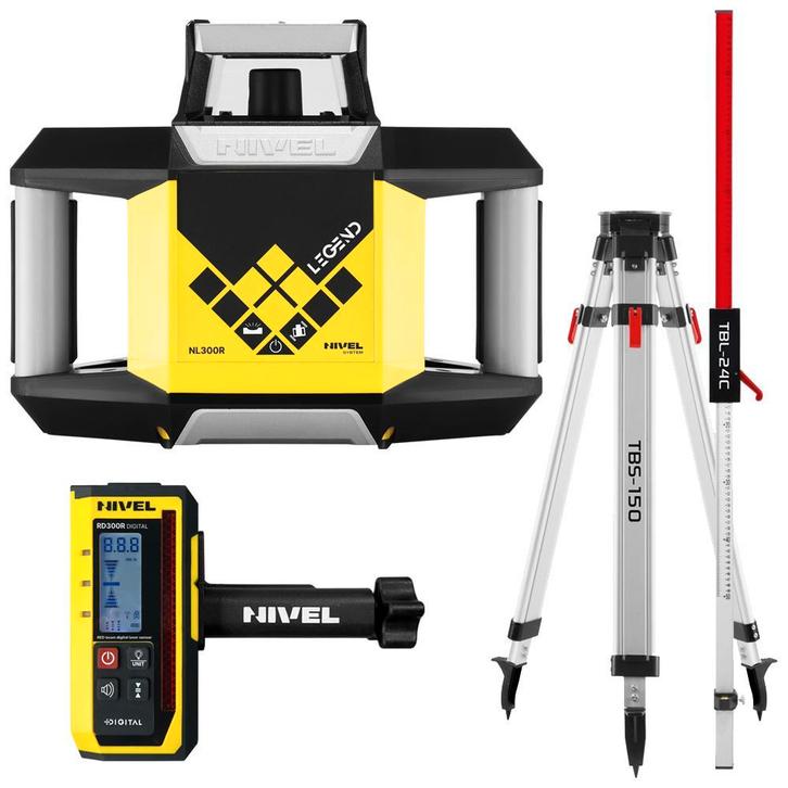 Robuuste NIVEL SYSTEM bouwlaser SET + Millimeterontvanger!, Bricolage & Construction, Instruments de mesure, Enlèvement ou Envoi