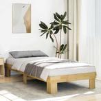 vidaXL Bedframe zonder matras 90x200 cm massief hout eiken, Huis en Inrichting, Verzenden, Nieuw