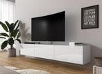 TV-Meubel wit - 180 cm - TV kast, Huis en Inrichting, Kasten |Televisiemeubels, Overige materialen, Verzenden, 150 tot 200 cm