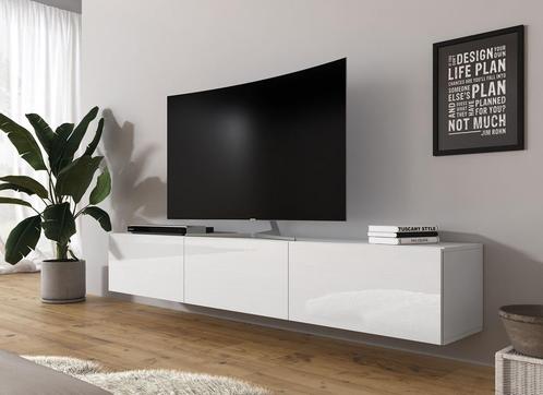 TV-Meubel wit - 180 cm - TV kast, Huis en Inrichting, Kasten |Televisiemeubels, 25 tot 50 cm, Nieuw, 150 tot 200 cm, Overige materialen