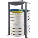 Afvalscheidingsstation | Staal | Grijs | 225L | Open |, Articles professionnels, Verzenden