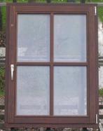 afrormosia houten raam , chassis , venster , kozijn 87 x 118, Nieuw, Raamkozijn, Ophalen of Verzenden, 75 tot 150 cm