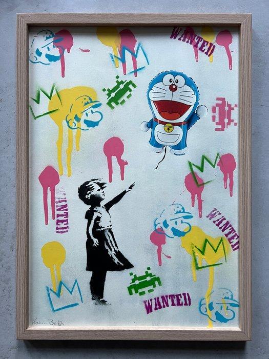 Koen Betjes (1992) - Banksy Series: Balloon Girl x Murakami, Antiek en Kunst, Kunst | Designobjecten