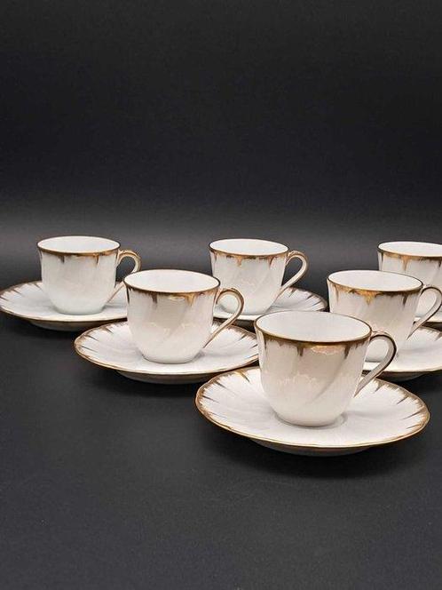 Bernardaud - Kop en schotel (6) - Neuilly - Porselein -, Antiek en Kunst, Antiek | Meubels | Tafels