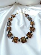 glas - Halsketting - Gekleurde glazen ketting, Antiek en Kunst