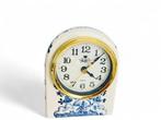 Veiling - Royal Delft hand geverfd - Bureau klok, Verzamelen, Beelden en Beeldjes, Gebruikt