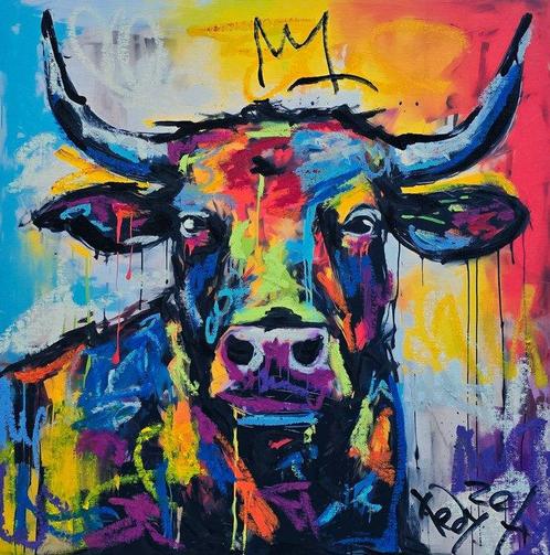 TedyZet (XX) - Graffiti Taurus, Antiek en Kunst, Kunst | Schilderijen | Modern