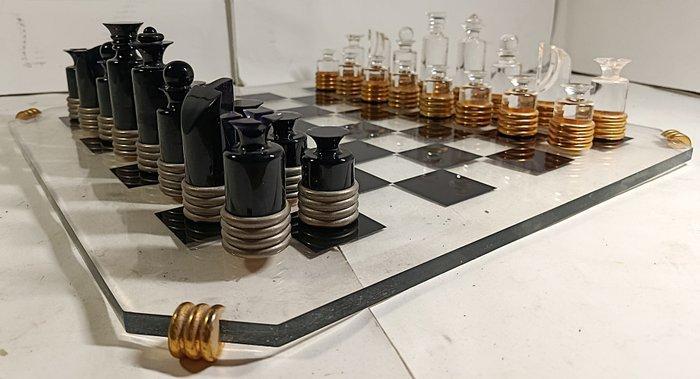 Schaakspel - Brutalista - Metacrylaat, Antiek en Kunst, Curiosa en Brocante