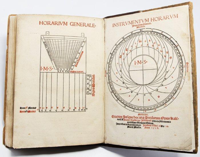 Stoeffler - [Post Incunable] Calendarium Romanum - 1518, Antiek en Kunst, Antiek | Boeken en Manuscripten