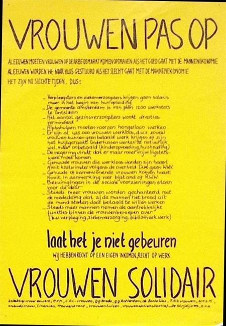 Recht op eigen inkomen en werk - geel (lijst optie, Posters), Verzamelen, Posters, Nieuw, Overige onderwerpen, Met lijst, Verzenden