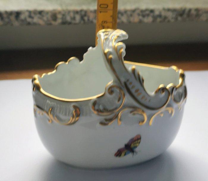 Herend - Plat - Schale mit Henkel - Chine - Panier en, Antiek en Kunst, Antiek | Glaswerk en Kristal