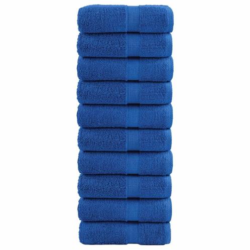 vidaXL Gastendoekjes SOLUND 10 st 600 g/m² 30x30 cm blauw, Huis en Inrichting, Badkamer | Badtextiel en Accessoires, Nieuw, Verzenden