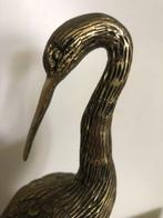 sculptuur, Grote bronzen Kraanvogel - 1,5 kg - 30 cm - Brons