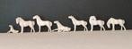 Figure - Cavalli 7 pezzi - Porcelaine, Antiek en Kunst