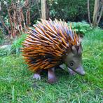 sculptuur, Cute Hedgehog - 38 cm - Metaal
