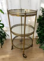 Serveerwagen - Verguld messing, Antiek en Kunst, Curiosa en Brocante