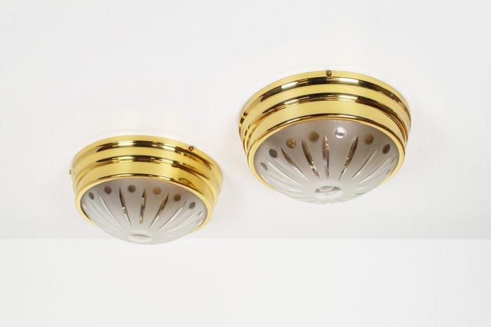 Kaiser Leuchten - Plafonnier (2) - Laiton doré - Art nouveau, Antiek en Kunst, Antiek | Verlichting