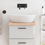 vidaXL Wastafelblad 40x50x(2-4) cm onbehandeld massief hout, Huis en Inrichting, Keuken | Keukenelementen, Verzenden, Nieuw