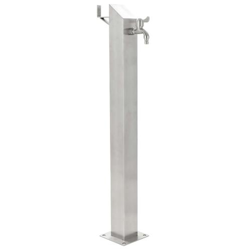 vidaXL Tuinwaterkolom vierkant 95 cm roestvrij staal, Tuin en Terras, Overige Tuin en Terras, Nieuw, Verzenden