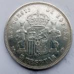 Spanje. Alfonso XIII. 5 Pesetas 1891 PGM. (Zonder