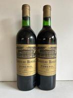 1974 Château Rouget - Pomerol - 2 Bouteilles (0,75 L), Verzamelen, Nieuw