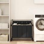 vidaXL Wassorteerder met 4 zakken zwart en grijs, Huis en Inrichting, Verzenden, Nieuw