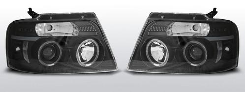 Koplampen Angel Eyes | Ford F150 MK11 2004-2008 | zwart, Auto-onderdelen, Verlichting, Nieuw, Ford, Verzenden