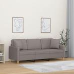 vidaXL Canapé 3 places avec oreillers décoratifs taupe, Maison & Meubles, Canapés | Salons, Neuf, Verzenden