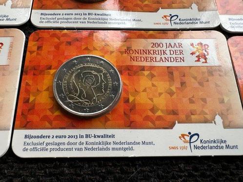 Nederland. 2 Euro 2013 200 jaar Koninkrijk (10 stuks), Postzegels en Munten, Munten | Europa | Euromunten