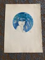 Jean Baptiste Valadié (1933) - Le foulard bleu, Antiek en Kunst