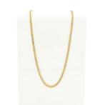 Bicolor gouden marine schakel ketting; Heren | 60,5 cm, Ophalen of Verzenden, Gebruikt, Overige kleuren, Goud