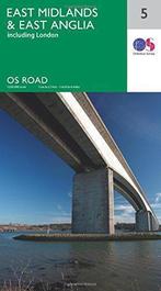 OS Road Map 5 East Midlands & East Anglia, Ordnance Survey, Gelezen, Ordnance Survey, Verzenden