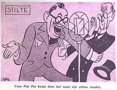 Man neemt de radio over op spotprent (lijst optie, Lithos), Antiek en Kunst, Kunst | Litho's en Zeefdrukken, Verzenden