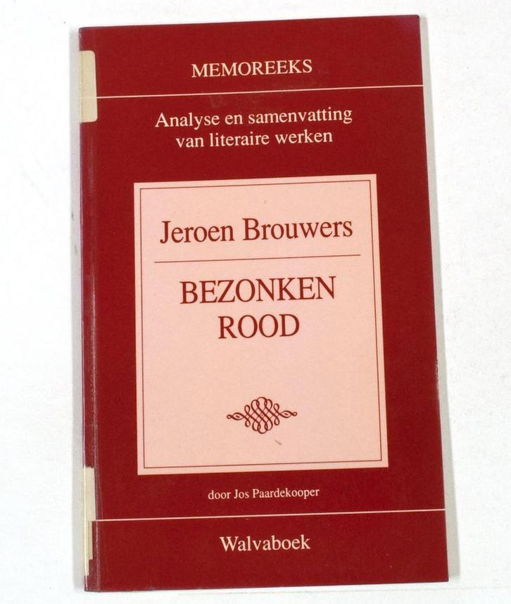 Jeroen Brouwers - Bezonken Rood 9789066756816 Paardekooper, Boeken, Schoolboeken, Gelezen, Verzenden