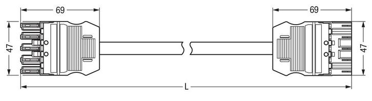 Vooraf Geassembleerde B2ca 5G1.5 Interconnect Kabel 4M Blauw, Doe-het-zelf en Bouw, Elektriciteit en Kabels, Verzenden