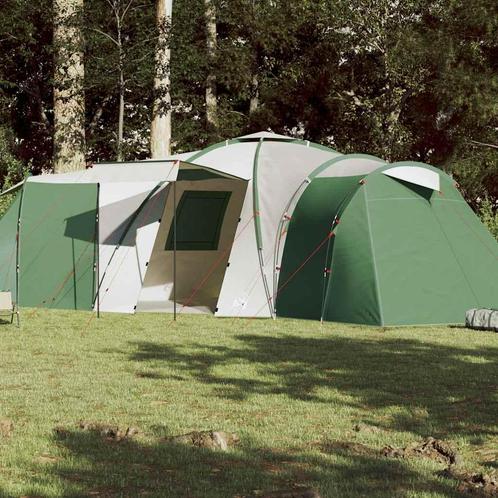 vidaXL Koepeltent 12-persoons waterdicht groen, Caravans en Kamperen, Tenten, Nieuw, Verzenden
