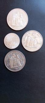 Frankrijk. Lote de 4 moedas de prata (50 Francs e 100