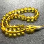 Chapelet Tesbih avec des perles en pierre entière dambre de
