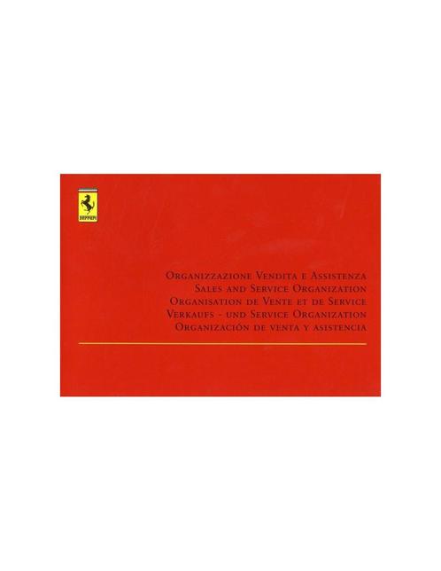 2002 FERRARI VERKOOP & SERVICE ORGANISATIE INSTRUCTIEBOEKJ.., Autos : Divers, Modes d'emploi & Notices d'utilisation, Enlèvement ou Envoi