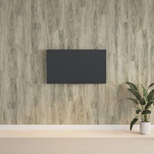 vidaXL Wandpanelen houtlook 2,06 m² PVC grijs, Doe-het-zelf en Bouw, Platen en Panelen, Nieuw, Verzenden