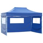 vidaXL Vouwtent met 3 wanden 3x4,5 m blauw, Tuin en Terras, Partytenten, Verzenden, Nieuw