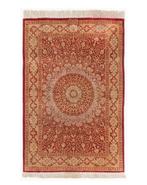 Persian handmade Ghom pure silk, 100x150 cm. Mint condition!, Maison & Meubles, Ameublement | Tapis & Moquettes