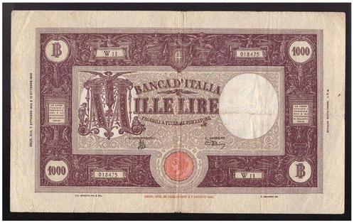 Italië. - 1.000 Lire 07/10/1944 Grande M (B.I.), Postzegels en Munten, Munten | Nederland
