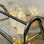 Serveerwagen - IJzer, Glas, Italiaans design uit de jaren