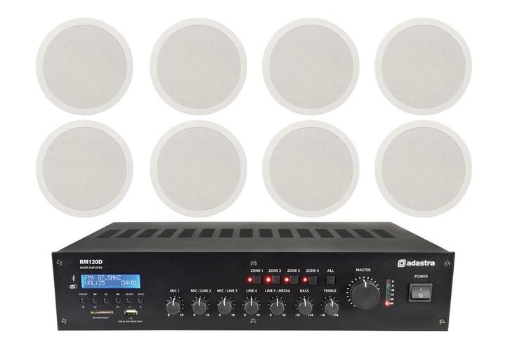 Adastra Shop 8 Inbouwspeakers + 100 Volt Versterker, Audio, Tv en Foto, Luidsprekerboxen