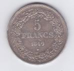 België. Leopold I (1831-1865). 5 Francs 1849