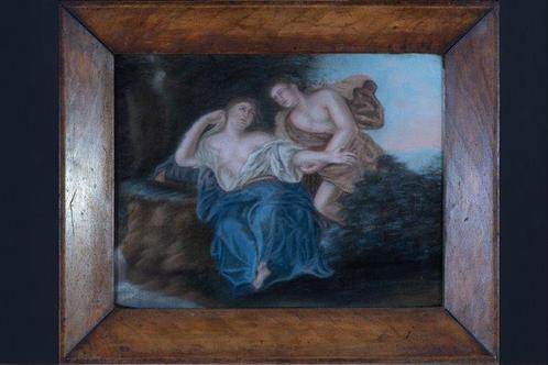 École française (XVIII) - Venus en Adonis - NO RESERVE, Antiek en Kunst, Kunst | Schilderijen | Klassiek