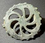 Oud-Romeins Brons met vergulde oppervlakte Geweven, Antiek en Kunst