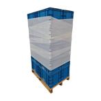 Stapelbak 600x400x400 blauw gesloten bodem/wanden gebruikt, Doe-het-zelf en Bouw, Kratten en Dozen, Ophalen of Verzenden, Nieuw